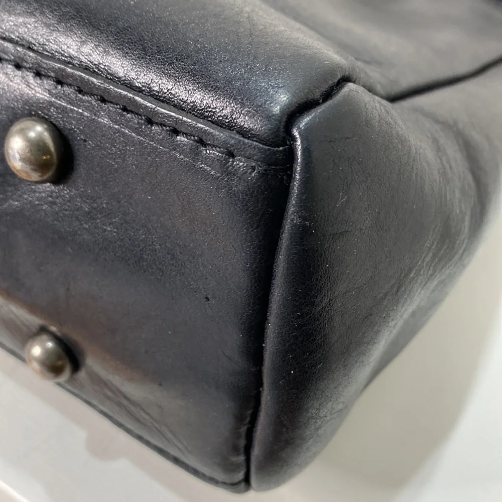 PATRICIA NASH Black Leather “Poppy Tote” (Heritage Collection) Bag - Picture 7 of 14